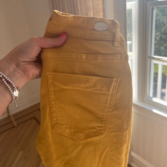 Zara yellow / mustard denim pants - Picture 4 of 4